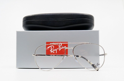 #ad Ray Ban RB 3625 V 2501 58mm Silver Aviator New Unisex Eyeglasses.