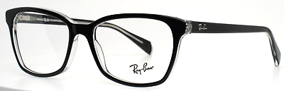 #ad RAY BAN RB5362 2034 Black Womens Semi Cat Eye Full Rim Eyeglasses 54 17 140 B:39