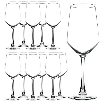 #ad #ad Wine Glasses Set of 12 13 Oz Clear Wine Glasses for Red or White Wine Sm...