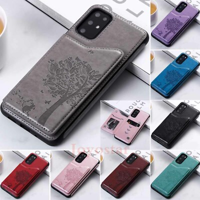 #ad For Samsung S20 S10 S9 S8 A50 Note 10 Plus Wallet Card Holder Leather Case Cover