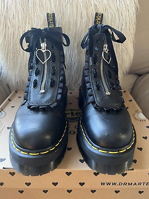 #ad Dr. Marten x Lazy Oaf Jungle Black Platform Boots Women’s US Size 9