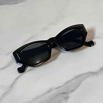 #ad Cat Eye Glossy Black Women#x27;s Fashion Sunglasses