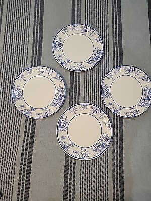 #ad Set Of 4 Waverly Plates Blue Outdoor Scene 11.75quot;