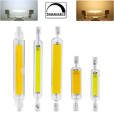 #ad Dimmable R7s LED COB Bulb Ceramic Glass Tube Light 78mm 118mm 6W 12W J Type SS C $6.63