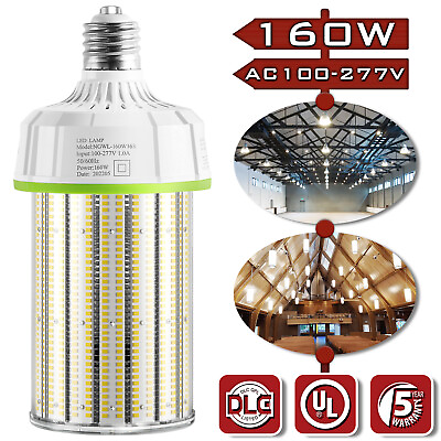 #ad LED Corn Light Bulb 160W for Commercial Warehouse Factory Workshop Equal 800W