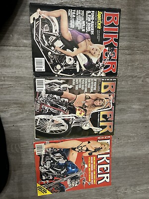 #ad 3 Lot. Biker Magazines 969799 Yr