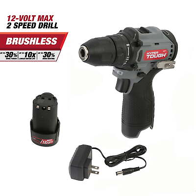 #ad 12V Max Li Ion Brushless 2 Speed 3 8 inch Drill Driver w 1.5Ah Battery amp; Charger