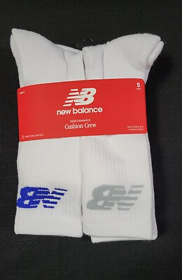 #ad New Balance Mens Performance Cushion comfort socks Arch support SZ 6 12 5 PR