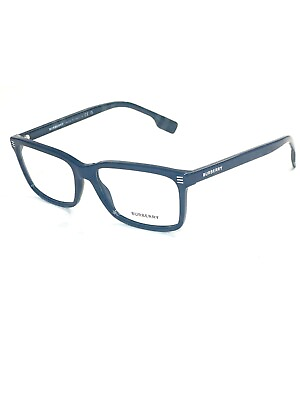 #ad Burberry B 2352 3988 Rectangular Full Rim Blue Optical Frames Size 56mm