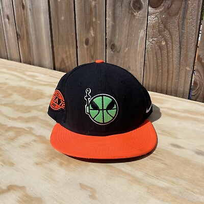 #ad RaRe #x27;13 Nike Area 72 Alien Houston NBA  All Star Game Snapback Hat Glows