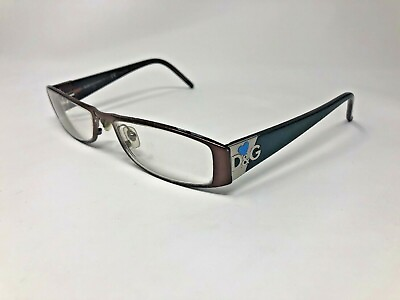 #ad DOLCE amp; GABBANA Damp;G5028 Eyeglasses Frame 53 15 140 Dark Brown Light Blue FE39