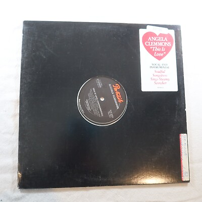 #ad Angela Clemmons This Is Love PROMO SINGLE Vinyl Record Album