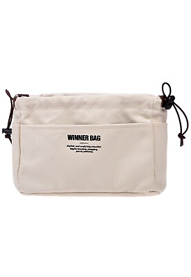 #ad 11.1” Length Beige Fabric bag Organizer bag Insert removable bag insert Large