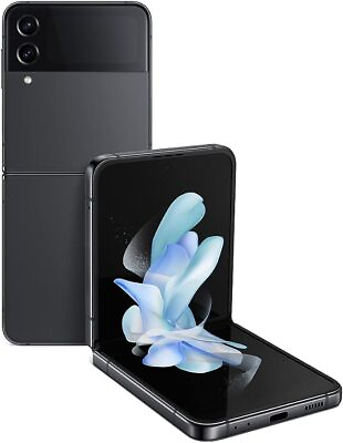 #ad Samsung Galaxy Z Flip4 128GB 6.7 in Smartphone SM F721UZAV Verizon Graphite