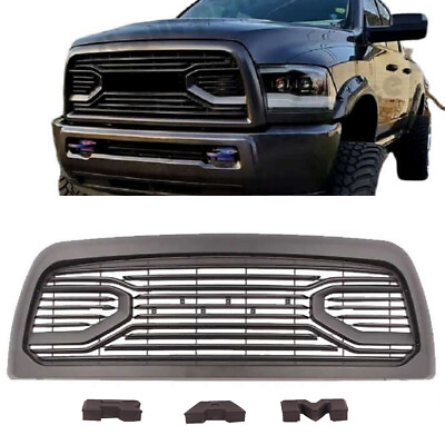 #ad For Dodge RAM 2500 Big Horn 2010 2019 Front Grille Bumper Grill Mesh W letter