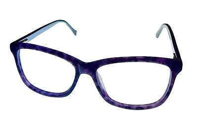 #ad Lucky Mens Ophthalmic Rectangle Multi Purple Plastic Frame. D214. 55mm