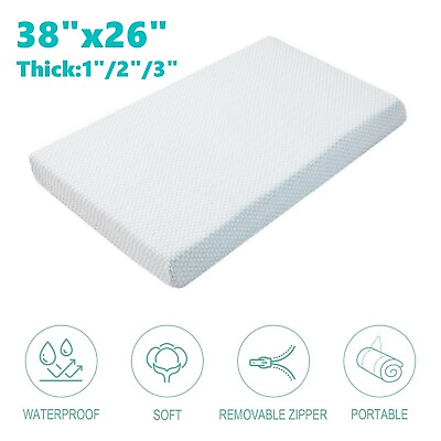 #ad Child Crib Mattress Infant Memory Foam Portable Toddlers Mattress 12 3quot; Thick