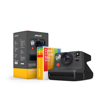 #ad Polaroid Now Instant Film Camera Bundle Generation 2 Black 006248