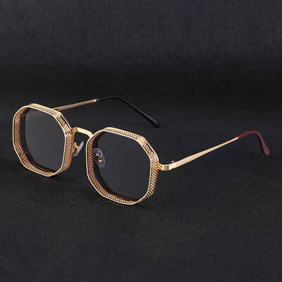 #ad New Metal Frame Steampunk Sunglasses Fashion Men#x27;s Women Designer SHADE Glasses