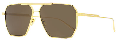 #ad Bottega Veneta Square Sunglasses BV1012S 003 Gold 60mm 1012