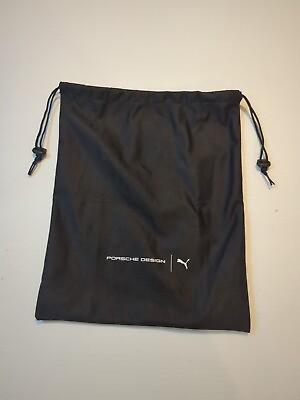 #ad New Porsche Design X Puma Shoe Drawstring Bag Black Fabric Sneaker Dust Cover
