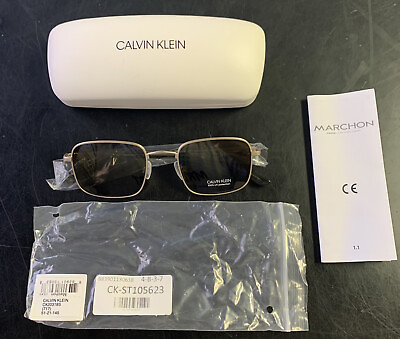 #ad Calvin Klein CK20318S Sunglasses Satin Silver 51 21 145