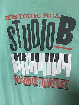 #ad Historic Studio B RCA Nashville Tennessee Graphic T Shirt Sz XL
