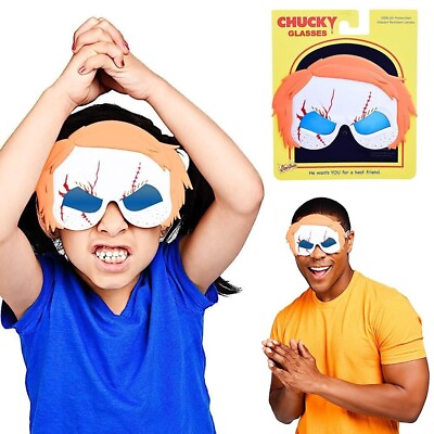 #ad Sun Staches Sunglasses Childs Play Chucky Doll Fully Licensed *FREE DELIVERY