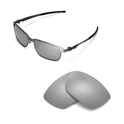 #ad New Walleva Polarized Titanium Lenses For Oakley Tinfoil Sunglasses