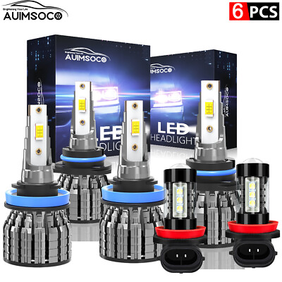 #ad For 2010 2015 GMC Terrain SLE SLT Led Headlight High Low BeamFog Light Bulb Kit