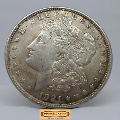 #ad 1921 Morgan Silver Dollar #C35852NQ