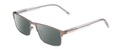 #ad Ernest Hemingway H4902 Mens Polarized Sunglasses Satin Silver Clear Crystal 57mm