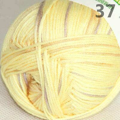 #ad AIPYARN 1SkeinsX50g Natural Smooth Bamboo Cotton Crochet Yarn Hand Knitting 37