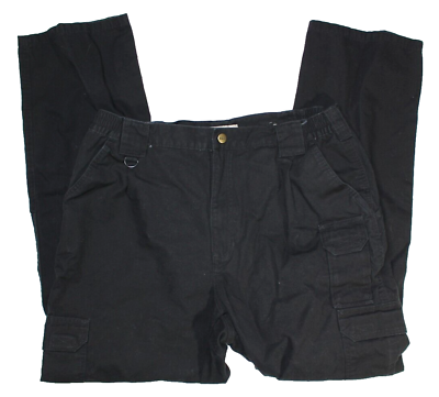 #ad 5.11 Tactical Men#x27;s Black Cargo Pants Ripstop • Size 38 x 34