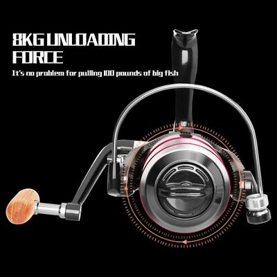 #ad Fishing Metal Spool Spinning Reel 8KG Max Drag Spool Saltwater For Free Shipping