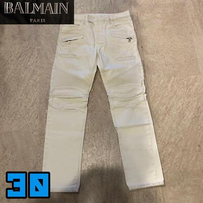 #ad BALMAIN T925 straight denim old clothes