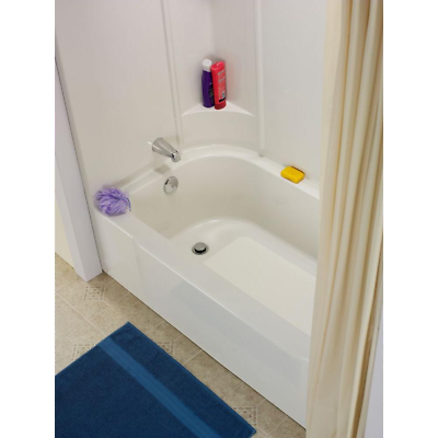 #ad 16 in. w x 40 in. l bathtub floor repair inlay kit white shower base flexible