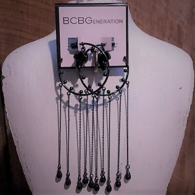 #ad NWT BCBGeneration Black Earrings $34.99