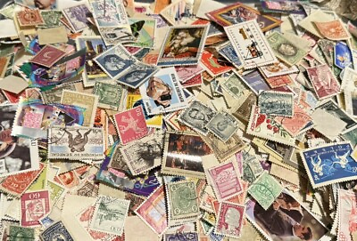 #ad Lot of 100 Global Non US Stamps Lots Of Variety