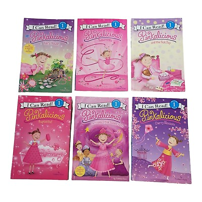 #ad Pinkalicious Level 1 Books 6 pack I Can Read Books Beginning Reading Readers EuC