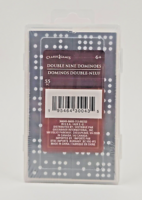 #ad New Classic Games Premium 55 Piece Double Nine Domino Set Modern amp; Classic Play