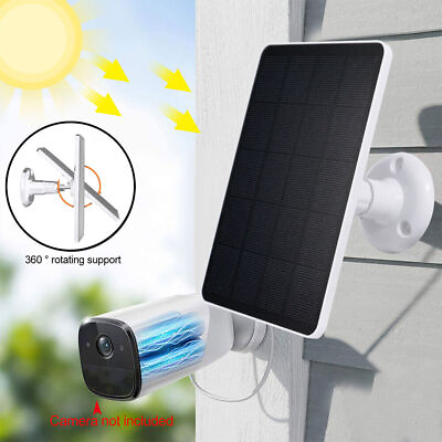 #ad Solar Panel for USB Power Camera Security Cam Battery Charger Outdoor 4W 5V