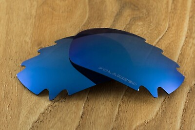 #ad Ice Cobalt Blue Polarized Vented Mirror Sunglass Lenses for Oakley Racing Jacket