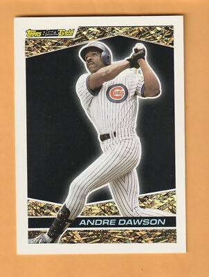 #ad Andre Dawson Chicago Cubs 1993 Topps Black Gold #4 9V