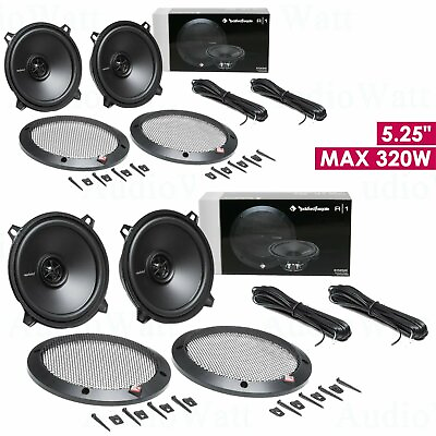 #ad Rockford Fosgate Prime R1525X2 320W 5.25quot; 2 Way Coaxial Car Speakers 2 Pairs