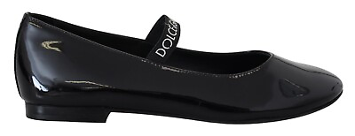 #ad DOLCE amp; GABBANA Kids Shoes Girl Leather Black Formal Flat EU33 US2 520usd
