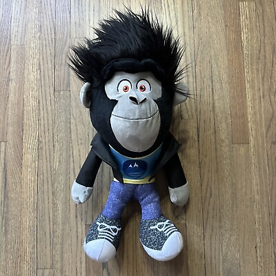 #ad Sing 2 Johnny Plush Toy Gorilla Leather Jacket Tomy 2022 Universal Studio 18”