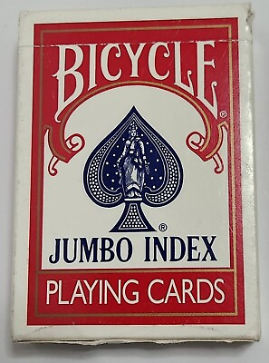#ad BICYCLE JUMBO INDEX 88 DECK OF 52 PLAYING CARDS 2 JOKERS