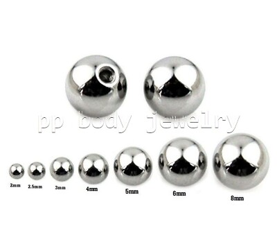 #ad 10pcs. 20G 18G 16G 14G Surgical Steel Replacement Ball End Body Jewelry Part