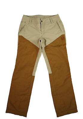 #ad EDDIE BAUER US Women’s S 6 Tan Brown Cotton Nylon Cordura Pants Yakima Upland